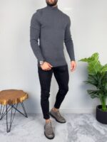 Muška rolka od pamuka, slim fit kroja