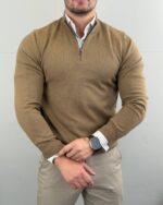 Elegantni muški džemper half zip - Slika 11