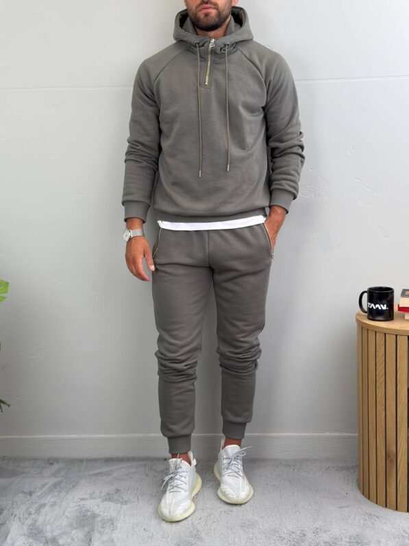 Muška trenerka komplet Olive-grey - Slika 4