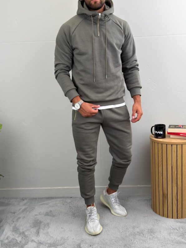 Muška trenerka komplet Olive-grey - Slika 6