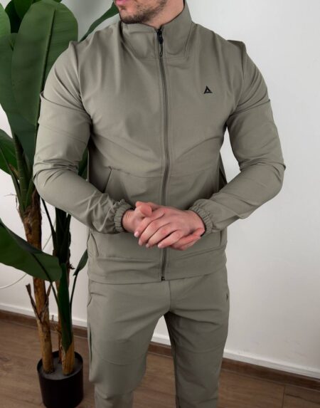 zelena muška trenerka komplet slim fit ceo outfit