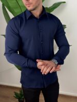 teget ultra flex košulja pun prednji prikaz elegantni kroj