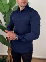 teget ultra flex košulja slim fit muški model torzo