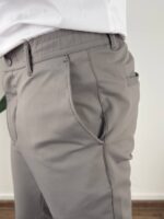 svetlo sive ultra flex pantalone bočni pogled