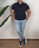 Smart-Casual Komplet Polo Majica i Svetloplave Farmerke - Slika 10