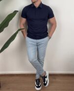 Smart-Casual Komplet Polo Majica i Svetloplave Farmerke - Slika 13