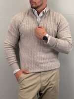 Elegantni džemper half-zip - Slika 8