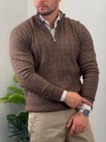 Elegantni džemper half-zip - Slika 13