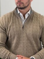 Elegantni džemper half-zip - Slika 20