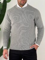 Klasični rebrasti džemper - Slika 6