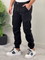 Muške kargo pantalone sa džepovima na dugme - Slika 7