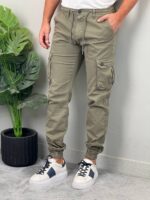 Muške kargo pantalone sa džepovima na dugme - Slika 8