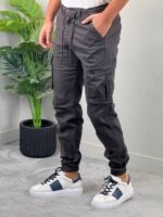 Muške kargo pantalone sa džepovima na dugme - Slika 11