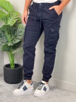 Muške kargo pantalone sa džepovima na dugme - Slika 13