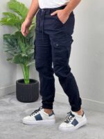 Muške kargo pantalone sa džepovima na dugme - Slika 15