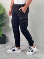 Muške kargo pantalone sa zip džepom - Slika 8